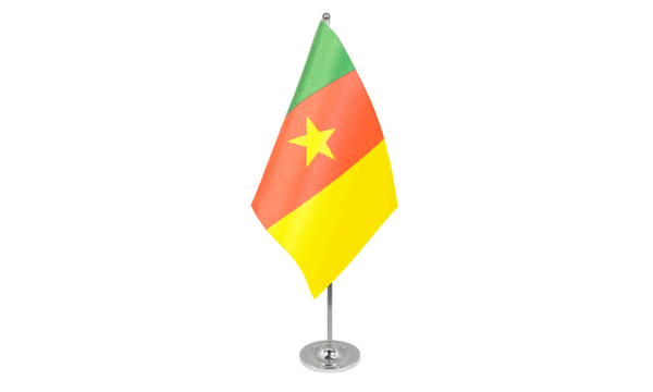 Cameroon Satin Table Flag